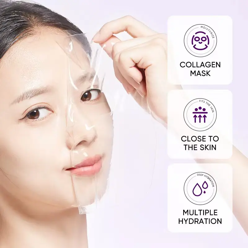 Máscara de silicone flexível para cuidados com as mãos e pescoço, popularmente utilizada na Coreia, máscara de silicone para terapia de luz vermelha e anti-rugas, comprimento de onda de 640 nm