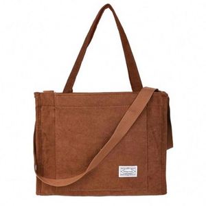 Sacs à main rétro décontractés en velours côtelé, sacs bandoulière élégants, sacs de voyage écologiques, sacs à bandoulière les plus vendus - Product Image 2