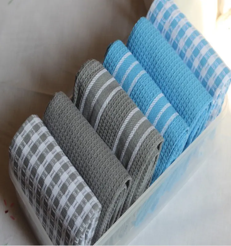 Pure Cotton Professional Commercial Restaurant Grade Kitchen Dish Cloth Napkins Low Lint Sturdy Weave Tea Towel