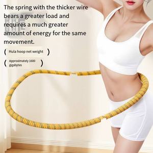 New Soft Hula <b>Hoop</b> for Abdominal <b>Weight</b> Loss Does Not Hurt Waist/Clothing Full Package Model - Product Image 4