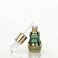 Flacon de parfum rechargeable 6ml 12ml en verre avec applicateur à bâtonnet doré, flacon gourde format voyage pour huile Attar – Vente directe usine