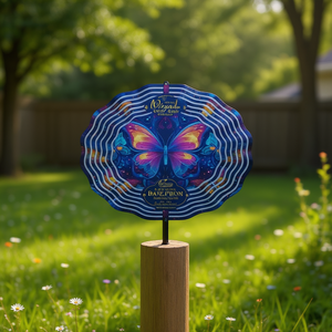 Escultura de Mariposa Cinética para Exteriores, Adorno de Jardín de Metal de 25.4 cm, Decoración de Jardín de Estilo Clásico - Product Image 2