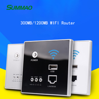 Enrutador Inalámbrico para el Hogar SUMMAO, Enrutador de Pared con Enchufe USB, Aplicación Inalámbrica para Hoteles, Panel Wifi 86, Enrutador de Pared con Enchufe