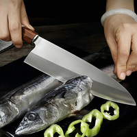 Couteau à sashimi japonais en acier inoxydable en gros, couteau de chef multi-usage pour la cuisine domestique, pour trancher la viande et les légumes