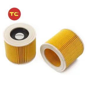 Wet / Dry Vacuum Filter Replacement Cartridge for Karchers fits A1000/ A2000/ VC6000/ NT27/1 Vacuum Cleaner Accessory