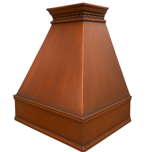 Campana Extractora de Cobre Hecha a Mano con Diseño Cónico Personalizado, Montada en la Pared, Estilo Rústico - Product Image 3