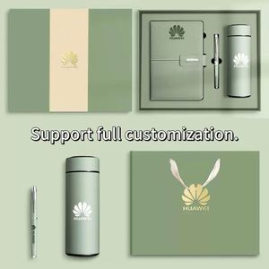 Promo : Ensemble Cadeau d'Entreprise de Luxe Personnalisable en Cuir PU A5 avec Stylo, Tasse Thermique et Clé USB - Product Image 3