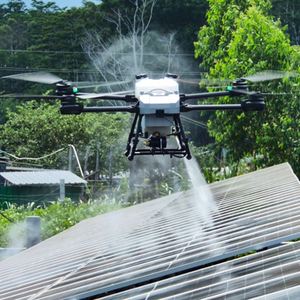 JIUSI D50R โดรนทำความสะอาดแผงโซลาร์เซลล์อัตโนมัติ ประสิทธิภาพสูง ควบคุมระยะไกล ใช้พลังงานแสงอาทิตย์ - Product Image 1