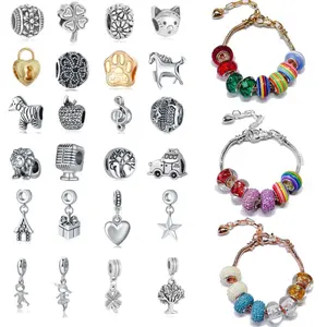 Hoge Kwaliteit Diy Sieraden Accessoires Geschenkdoos Set Charme Kleurrijke Kralen Armband Set Voor Meisje