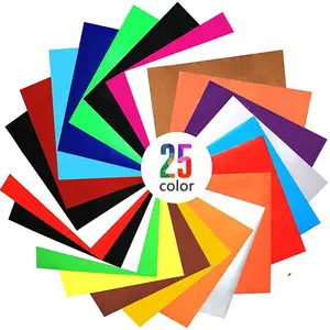 12 ''* 10 ''Easy Weed Textil HTV PVC Craft Color PVC Craft Color Cutting fogli di vinile adesivo vinile permanente per Cricut