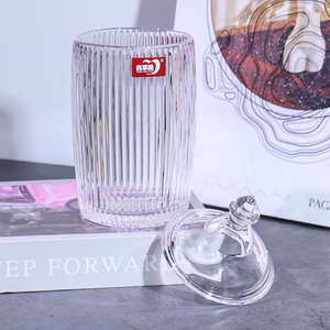 <span class=keywords><strong>Verre</strong></span> sans plomb stockage des aliments lumière de luxe offre spéciale Dessert crème glacée Snack <span class=keywords><strong>pas</strong></span> <span class=keywords><strong>cher</strong></span> ménage boîte <span class=keywords><strong>en</strong></span> <span class=keywords><strong>verre</strong></span> avec couvercle - Product Image 4