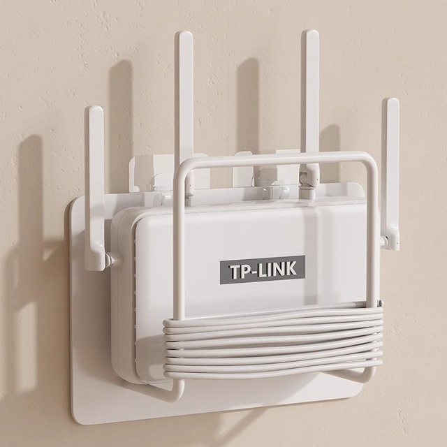 Metal Modern Wifi Router and Set-top Box Wall Mount Rack Storage Holder with Hanging Wireless Network