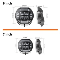 Feux de travail LED 9/7 pouces, ambre, DRL, Emark, 12V 24V, IP68, Extraljus, feux de conduite tout-terrain LED pour véhicule tout-terrain, ATV, camion