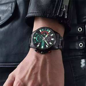 Relojes CURREN 8415 para Hombre, Originales, Cronógrafo, Relojes de Lujo con Correa de Acero Inoxidable, Fecha, Relojes de Pulsera de Cuarzo para Hombre - Product Image 4