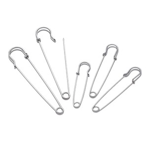 Épingles de sûreté en métal, diamètre de la tête de 10 mm, pour vêtements, foulards, broches, accessoires de bijoux DIY, vente en gros - Product Image 5