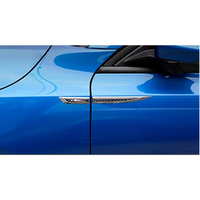 Autocollant de garde-boue latéral de voiture en plastique ABS noir brillant, imperméable, auto-adhésif, emblème extérieur, décalcomanie pour tuning BMW