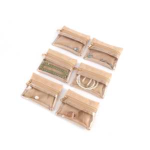 Kantong beludru kustom diskon besar-besaran kantong bahan lembut untuk mengatur aksesori perhiasan kecil di rumah dan perjalanan - Product Image 4