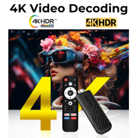MX10 Allwinner H313 Quad Core HDTV STB Android 13.0 4K 2GB RAM 16GB ROM WiFi de Doble Banda 1 Año de Garantía