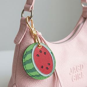 新入荷 PUレザー 漫画風フルーツ・動物モチーフ 可愛いコレクション レモン・リンゴ・猫・犬 ペンダント キーホルダー ハンドバッグチャーム - Product Image 4