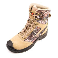 Hiver chasseur extérieur acier orteil tactique activité camouflage cheville haute bottes de sécurité pour hommes