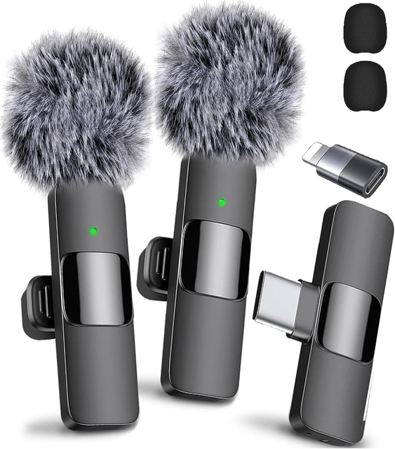 Portable Wireless Recording Micro K9 Wireless Lavalier Microphone