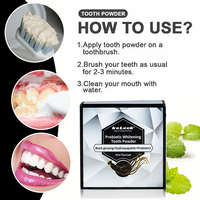 Poudre dentifrice blanchissante probiotique Keleek, contient du ginseng, de l'hydroxyapatite, de la menthe, sans fluor, rafraîchit l'haleine, nettoie et blanchit les dents