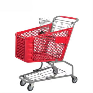 Professional Manufacturer Metal Steel <strong>Small</strong> Supermarket Store Euro Style Shopping <strong>Trolley</strong> - Product Image 2