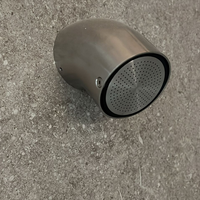 CEA Design FRE1555 Pomme de douche Jet de pluie réglable en acier inoxydable avec un design cylindrique minimal pour les salles de bains et les spas modernes