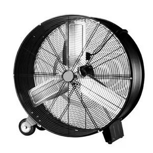Ventilador Industrial Portátil de Tambor con Motor de Cobre de Alta Presión Eléctrico, Resistente, con Ruedas y 3 Velocidades - Product Image 2