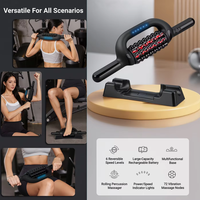 Rouleau de massage électrique rechargeable avec lumière rouge, masseur portatif pour le corps entier, pour une relaxation musculaire profonde