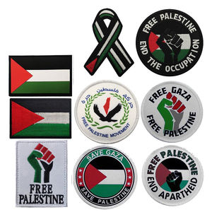 Kant En Klaar Voorraad Goedkope Prijs Haak En Lus Accessoires Gratis Palestine 3d Pvc Geborduurde Patch Voor Relatiegeschenk - Product Image 1