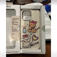 Coques de Téléphone HAPPY Kitten pour iPhone 14Pro 13 12Pro Max 11 Pro, Design Mignon Cartoon, en Silicone TPU Souple, Nouvelle Accessoire Mobile