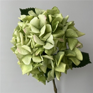 Flor <span class=keywords><strong>Artificial</strong></span> de Hortensia de Alta Calidad, Color Borgoña, Tacto Real, Borde Enrollado, Cabeza Grande, para Decoración de Bodas y Hogar - Product Image 3