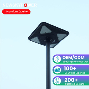 Lampes à poteau LED 40W à énergie solaire, super lumineuses, 3 pouces, montage sur poteau, éclairage solaire pour hôtel, villa, cour - Product Image 1