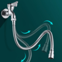 Tuyau flexible moderne en acier inoxydable à 360 degrés pour robinet de salle de bain, dispositif d'extension de mélangeur, accessoire pulvérisateur pour robinet d'évier