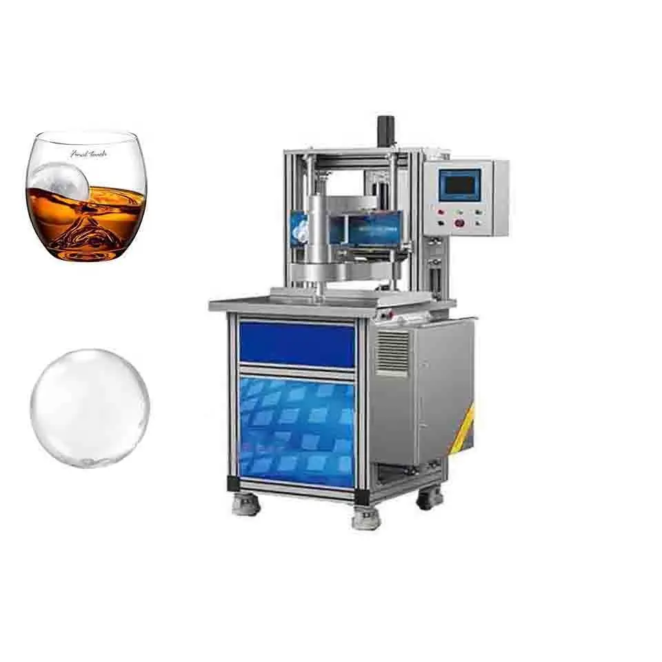 Shineho the fastest speed whiskey drink ice mold crystal round cube freezer Ice Ball Maker