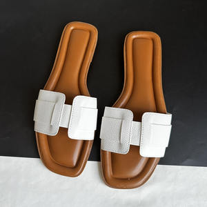 Toptan İngiltere tek rahat düz terlik kadınlar için PVC astarı ışık özelliği artı boyutu 36-41 - Product Image 5