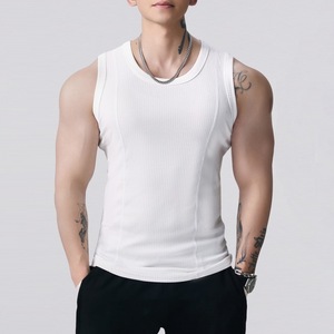 Chaleco Deportivo para Hombre con Logotipo Personalizado, 300GSM, Camiseta sin Mangas, Ropa Deportiva, Prenda Interior, Singlet para Hombre - Product Image 3