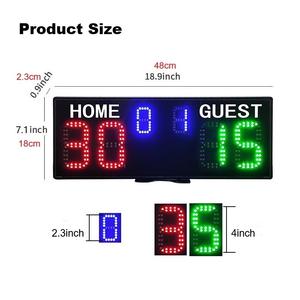 Compteur de Points Numérique Portable Rechargeable pour Padel avec Télécommande Montre-Bracelet, Tableau d'Affichage Électronique de <span class=keywords><strong>Tennis</strong></span> - Product Image 2