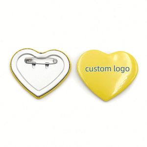Pins de Metal con Forma de Corazón, Personalizables, de Plástico/Chapa Metálica, para Souvenirs, Regalos Promocionales de Empresa, Muestras de Diseño Gratis - Product Image 5