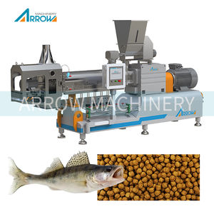 Equipo de producción de alimentos acuáticos de alta eficiencia, extrusora de pellets de alimentos para peces flotantes y hundidos con sistema de alimentación automático - Product Image 1