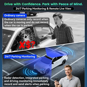 4G LTE Dual Dash Cam with Cloud Storage GPS Tracking, Night Vision Two-Way Audio 24H Parking Security Camera - Product Image 5