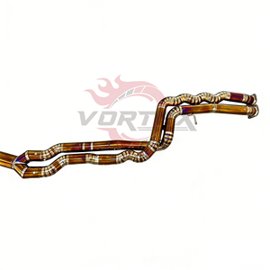 Échappement Vortex Master Craft Titanium compatible avec F87 M2C S55 Racing, silencieux à tube unique de longueur égale, Valvetronic, doré - Product Image 2