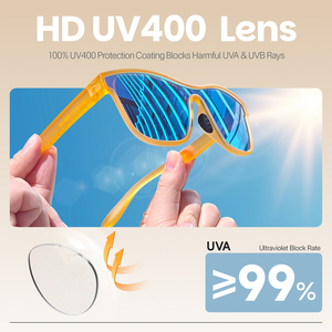 Lunettes de soleil de style de vie nouveau modèle <span class=keywords><strong>2026</strong></span>, personnalisables avec logo, unisexes, polarisées, mode, protection UV400, coupe-vent, pour l'escalade, la randonnée et les voyages - Product Image 3