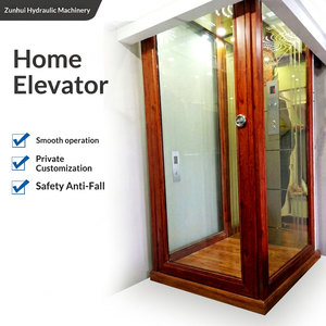 Ascensor Hidráulico Pequeño Zunhui para el Hogar, Operación por Botones/Pantalla Táctil, Alimentación 220V/380V, Ascensor Panorámico Interior para Viviendas de 2, 3, 4, 5 Pisos - Product Image 1