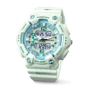 Pindows Fabricantes na China Relógio masculino com alarme personalizado, cronógrafo à prova d'água, resistente à água, novo design, relógio digital para mulheres
