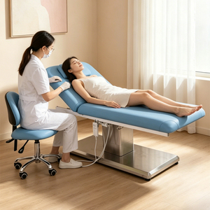 Lit de massage électrique pour cils et esthétique, couleurs personnalisées, revêtement en PU, angle de dossier réglable, luxe haut de gamme, pour tatouages, spas et salons - Product Image 5