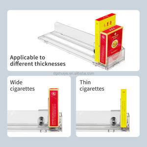 Étagère de présentation et de rangement pour épicerie, épices, produits, cigarettes et tabac, avec poussoir à ressort, installation facile - Product Image 3