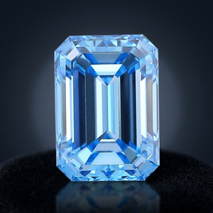 Diamante CVD Cultivado en Laboratorio, Corte Esmeralda Azul, 7.08 Quilates, Gema Suelta, Certificado IGI, para Joyería - Product Image 3