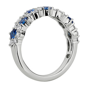 Anello con design geometrico di colore blu, stile creativo, per uomo e donna - Product Image 4